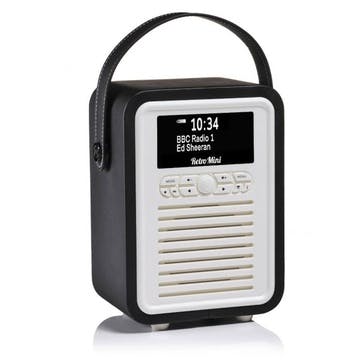Retro Mini DAB Radio, Black