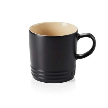Stoneware Mug - 350ml; Satin Black