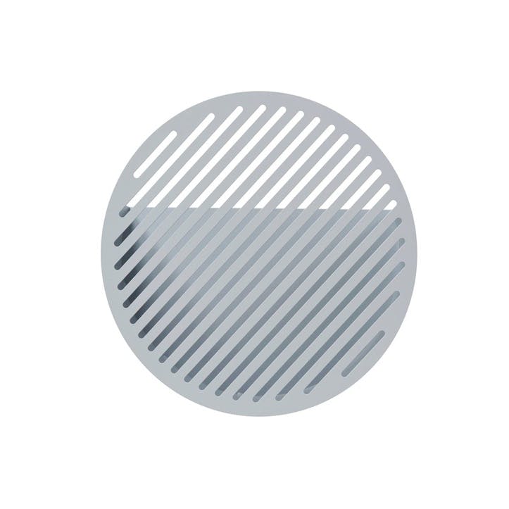 Diagonal, Medium Wall Basket, Grey