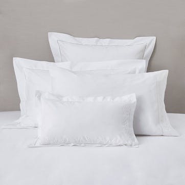 Adeline Oxford Pillowcase, Standard, White