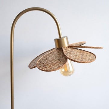 Primrose Table Lamp H64cm, Antique Brass