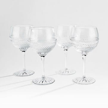 Huxley Set of 4 Gin Glasses 550ml, Clear