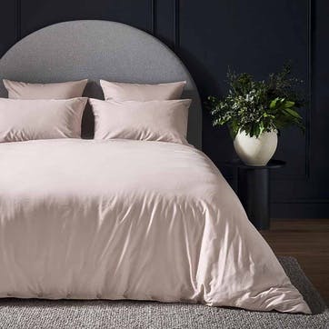 Luxe Cotton King Size Duvet Cover, Rose