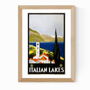 Anonymous Italian Lakes Print, Multi
