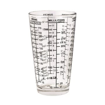 Glass 'Mix And Measure' Cup