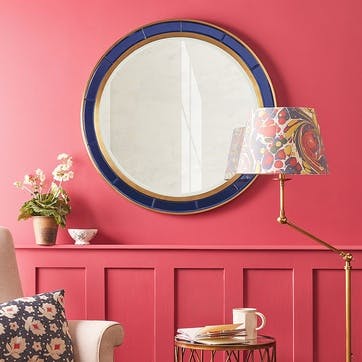 Lillian Mirror 80cm, Blue