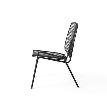WM String, Lounge Chair, H80 x W53 x D50cm, Black