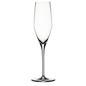 Authentis Set of 4 Champagne Flutes 190ml, Clear