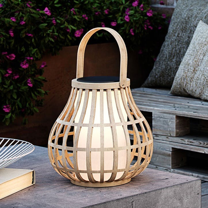 Leo Portable Solar Light H30cm, Natural