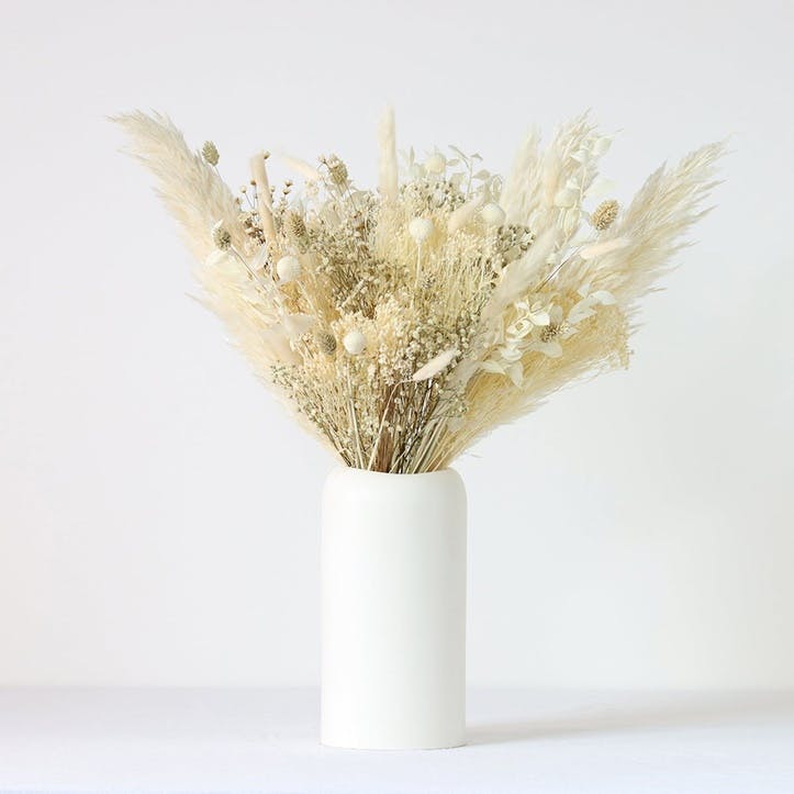 Hand-Tied Large Bouquet, Natural Whites