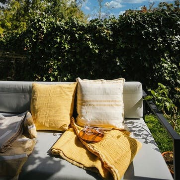 Thyme Cushion, 50cm x 50cm, Yellow