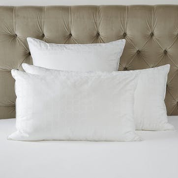 Pillow, 50 x 75cm, The White Company, Soft and Light Breathable - Medium Firm, white