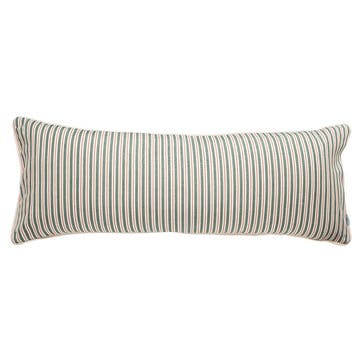 Garden Stripe Large Lumbar Cushion 95 x 35cm, Red / Green / White