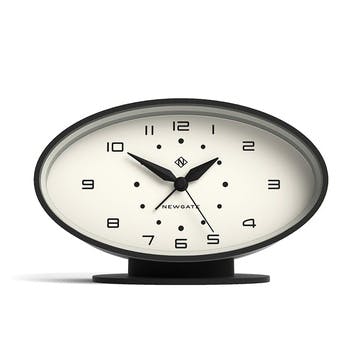 Ronnie Clock H10 x W16 x D8.2 cm, Black