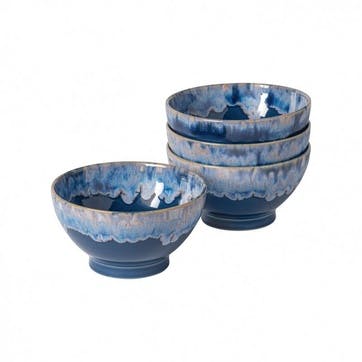 Set of 4 Bowls D15cm, Denim