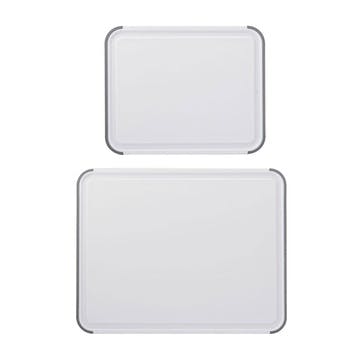 Classic Set of 2 Chopping Boards, White