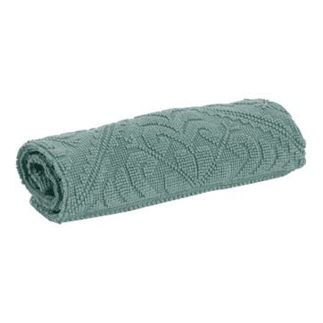 Bath mat, 54 x 110cm, Vivaraise, Enzo, green/grey