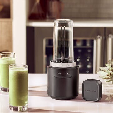 Cordless Portable Blender Battery Included, Matt Black