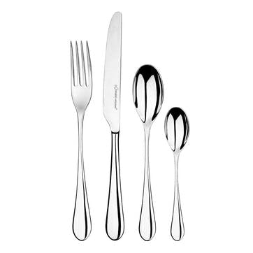 24 piece cutlery set, Studio William, Mulberry, mirror finish stainless steel