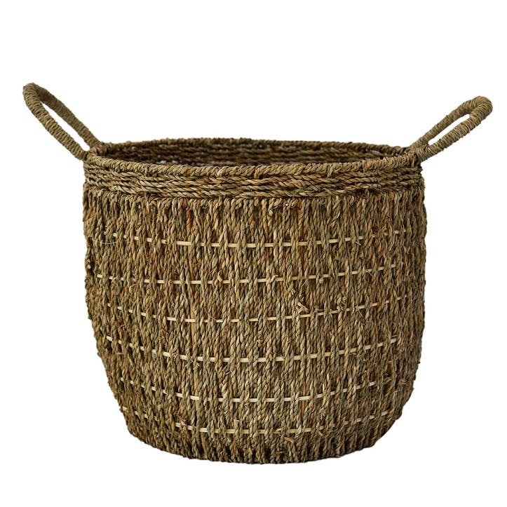 Seagrass, Lined Baskets Small, Natural