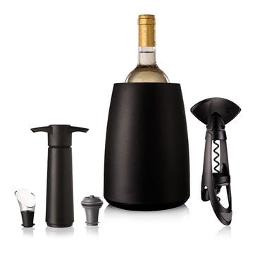 5 Piece Wine Elegant Set  Black