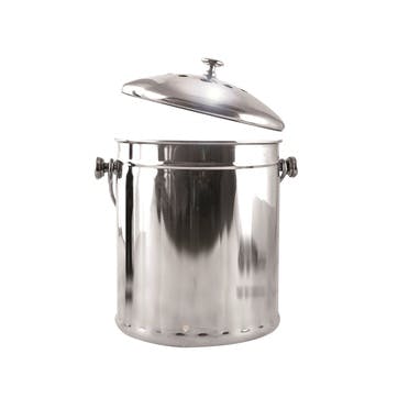 Mini Compost Pail, 2 Litre, Stainless Steel