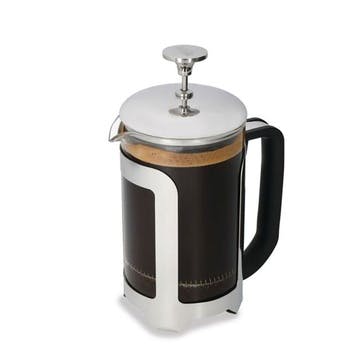 Roma Stainless Steel Cafetière 6 Cup, Silver