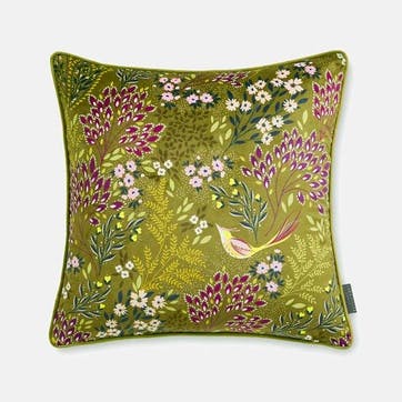 Song Bird Cushion 50 x 50cm, Olive
