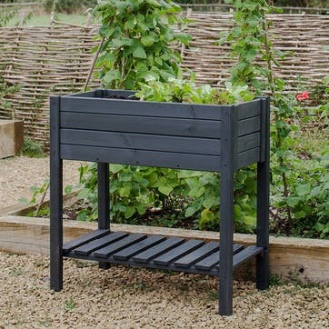 Latchmere Raised Planter H79cm, Carbon