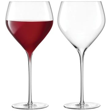 Savoy Set of 2 Red Wine Glasses 590ml, Clear