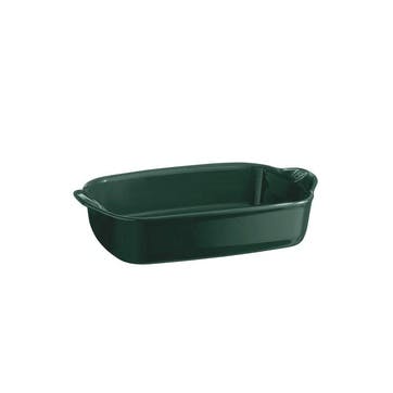 Ceramic Small Rectangular Oven Dish, 30cm, Cedar Green