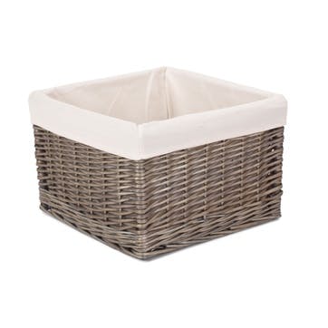 Medium Antique Wash Storage Basket