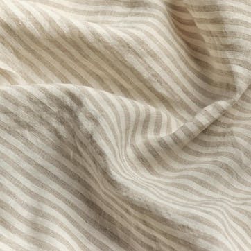 Standard Pillowcase Pair, Oatmeal Stripe