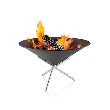 FireCone Fire Pit H32.5 x D65cm, Black