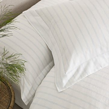 Harley Super King Oxford Pillowcase, Blue Stripe