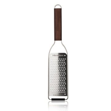 Coarse grater, Microplane, Master Series, stainless steel, walnut wood