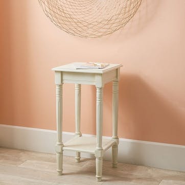 Heritage Accent Table with Shelf , Elizabeth White