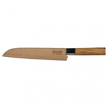 Flame Bread Knife 20cm, Olive Wood