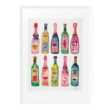 Cat Coquillette, Champagne Framed Art Print