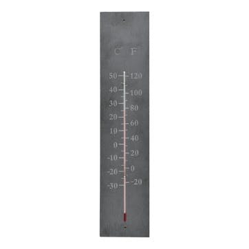 Thermometer, H45 x D1 x W10cm, Garden Trading Company, black/slate