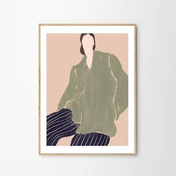 Kvinde Gron, Laura Nielsen Art Print