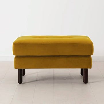 Model 04 Ottoman, Velvet Mustard