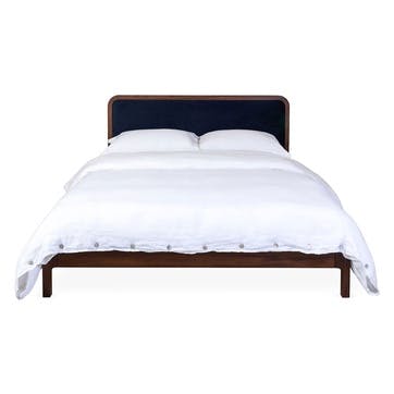 Artie King Size Bed , Walnut