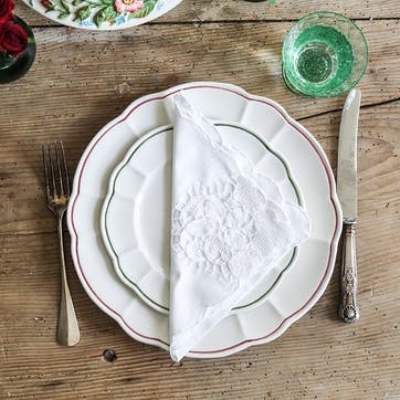 Romilly Set of 4 Side Plates D21cm, Red