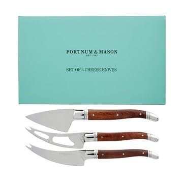 Fortnum's Cheese Knife Set, Acacia