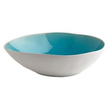 Vie Naturelle Soup/Cereal/Pasta Bowl, W20.2cm x D16.5cm, Turquoise