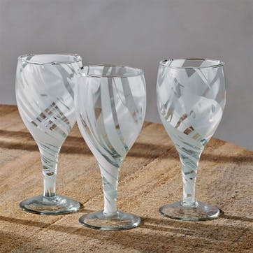 Lohara Set of 4 Wine Glasses 375ml, White