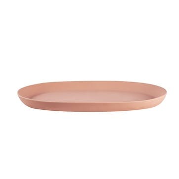 Jardin De Maguelone Oval Dish L39.5 x W25.5cm, Rhubarbe