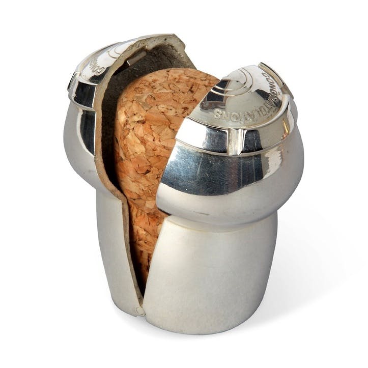 Champagne Cork Keeper; Silver