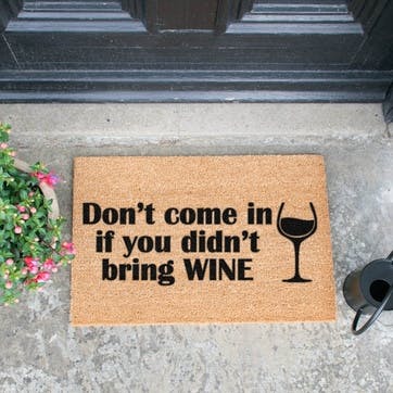 Without Wine Doormat